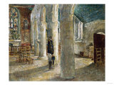 Church Interior  Brittany  1897