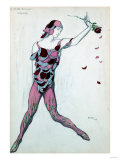 Le Spectre De La Rose  Design for Njinksky's Costume  1911