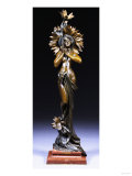 Soleil'  a Figural Parcel-Gilt Bronze Sculpture  Circa 1900