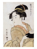 A Bust Portrait of the Waitress Okita of the Naniwaya Teahouse
