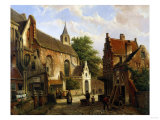 A Street Scene in Delft