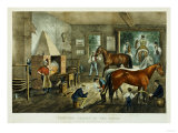 Trotting Cracks' at the Forge  1869  Currier and Ives  Publishers