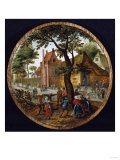 Peasants Dancing Round a Tree in a Village Street  1625