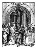 The Betrothal of the Virgin  from the Life of the Virgin  Woodcut  Circa 1504