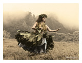 Swaying Skirt  Hawaiian Hula Dancer