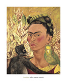 Self-Portrait with Monkey and Parrot  c1942