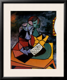 "The Lesson" Pre-made-framed Framed Art Print