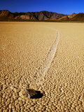 Sliding Rock and Its Track  the Racetrack  Death Valley National Park  California
