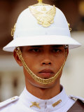 Ceremonial Guard in Uniform  Grand Palace  Bangkok  Thailand