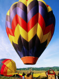 Balloon Landing  Napa Valley  California