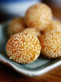 Sticky Rice Balls Rolled in Sesame  Zhenjiang  Jiangsu  China