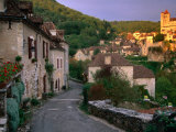 Street Scene  St Cirq Lapopie  Midi-Pyrenees  France