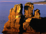 Sea Stack at Dolomite Point at Sunset  Paparoa National Park  New Zealand