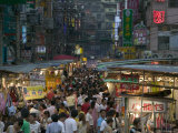 Crowded Night Market  Keelung  Taipei  Taiwan