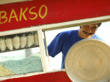 Man Working in Mobile Food Stall  Bali  Indonesia
