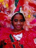 Young Girl from Folk Dance Group Preparing for Parade during Feria de la Chinita  Zulia  Venezuela