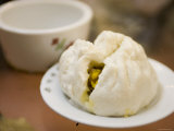 Steamed Pork Bun  a Dim Sum Mainstay  Lin Heung Tea House  Central  Hong Kong  China