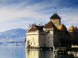 Chateau de Chillon on Lake Geneva  Chillon  Vaud  Switzerland