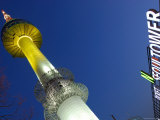 Seoul Tower with Sign at Dusk  Namsan  Seoul  Seoul  South Korea