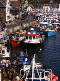 Fishing Boats Moored on the Waterfront  Weymouth  Dorset  England