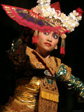 Gamelan Dancer Performing During Bali Arts Festival  Denpasar  Bali  Indonesia