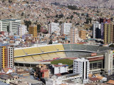 Estado Hernando Siles Surrounded by High-Rise Buildings  La Paz  Bolivia