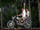 Boys on Motorbike  Lagundri Bay  Pulau Nias  North Sumatra  Indonesia