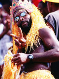 Man in Orange Costume  Crop-Over Festival  Bridgetown