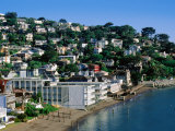 Waterfont Houses at Town Beach  Sausalito  California