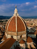 Dome of Duomo from Campanile  Florence  Tuscany  Italy