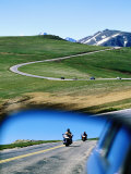 Traffic on Trail Ridge Road  Rocky Mountain National Park  Colorado