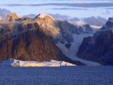 Mountains  Icebergs and Glaciers at Bjorn Oer Mountains  Scoresby Sund