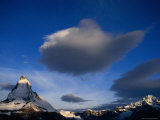 The Matterhorn Dwarfed at Sunrise by a Giant Cloud  Valais  Switzerland