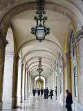 Columned Archway  Praca Do Comercio  Baixa  Lisbon  Portugal