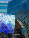 W Seoul Walker Hill with Sculpture in Foreground  Gwangnaru  Seoul  Ssouth Korea
