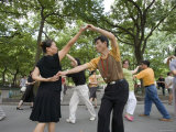 Rock and Roll Dancers at Lu Xun Park  Hongqiao  Shanghai  China