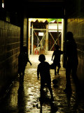 Soccer in Corridor of Mercado San Miguel  San Salvador  el Salvador