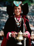 Girl at Village Festival  Alchi  Jammu and Kashmir  India