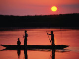 Rowing in Middle Sepik Region  Papua New Guinea