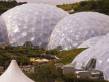 The Three Biomes of the Eden Project  St Austell  Cornwall  England