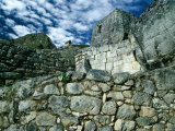 Ruins at Ancient Inca City  Machu Picchu  Cuzco  Peru