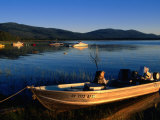 Boats Moored on Eagle Lake  Susanville  California