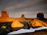 Winter Sunset from Visitor Center  Monument Valley Navajo Tribal Park  Arizona