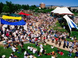 Wednesday Out-To-Lunch Crowd  Caras Park  Missoula  Montana