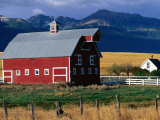 Barn with Mountains in Background  Joseph  Oregon