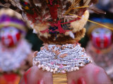Detail of Sing Sing Jewellery and Headdress  Mt Hagen Cultural Show  Papua New Guinea