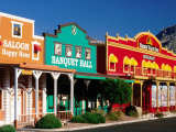 Colourful Western-Style Facade Near Sabino Canyon  Tucson  Arizona