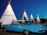 Wigwams and Old Car  Wigwam Motel  Route 66  Holbrook  Arizona