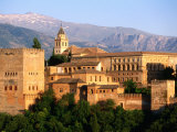Alhambra from Albaicin  Granada  Andalucia  Spain