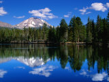 Mt Lassen and Reflection Lake  California